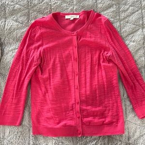GUC Loft Cardigan. Rose pink color, size M